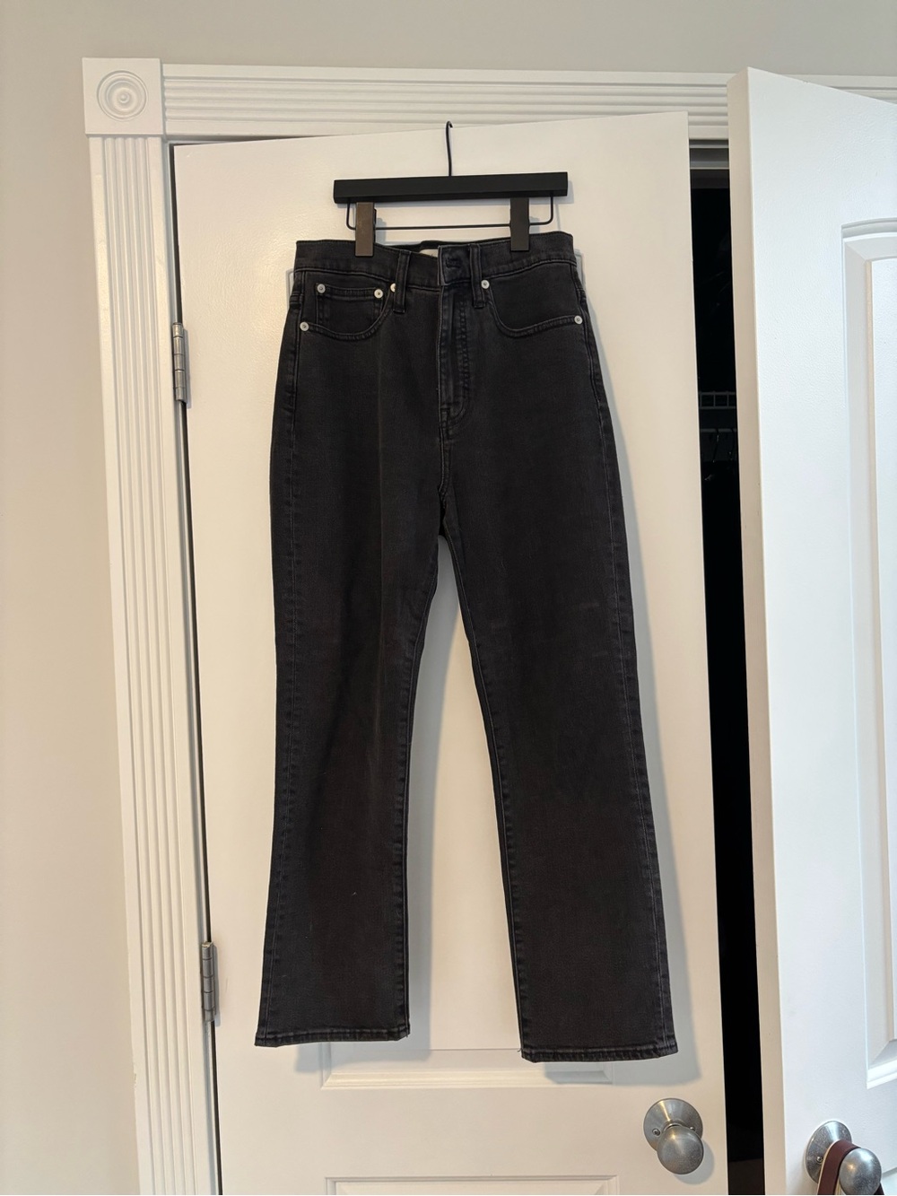 Madewell High-Rise Classic Straight Leg Women’s Jeans - Washed Black